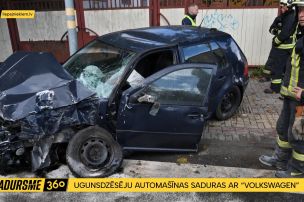 Liepājā vieglais auto ietriecies ugunsdzēsēju auto; šoferis nogādāts slimnīcā
