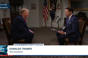 Tramps intervijā “Newsmax” pauž nepatiku pret Zelenski