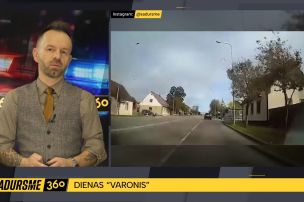 "Sadursmes dienas varonis" – negaidīts manevrs Daugavpilī beidzas ar sadursmi