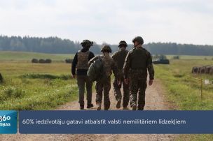 Latvijā ir zema iedzīvotāju gatavība aizstāvēt valsti militāru draudu gadījumā