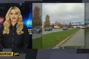 "Sadursmes dienas varonis": pārgalvīgs manevrs pie "IKEA" gandrīz beidzas ar sadursmi