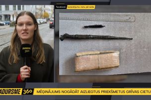 Arbalets un noslēpumaini saiņi – pie Grīvas cietuma atklāts iespējams aizliegto priekšmetu nogādāšanas mēģinājums