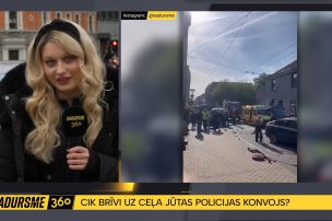 Policijas konvojs gandrīz izraisa sadursmi? Autovadītājai un likumsargiem atšķirīgas versijas